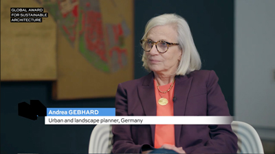 Interview with Andrea Gebhard – 2025 Winner of the Global Award for Sustainable Architecture